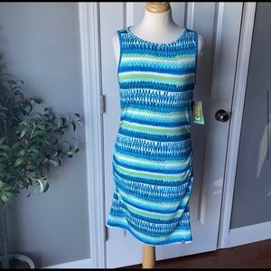 TITLE NINE Breeze Ruched Dress Dabs of Color Size Medium